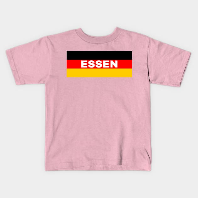 Essen City in German Flag Kids T-Shirt by aybe7elf